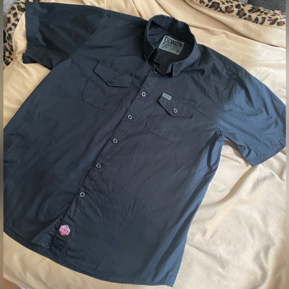 Dixxon form and function WORKFORCE SHORT SLEEVE WORK SHIRT - BLACK Size XL.